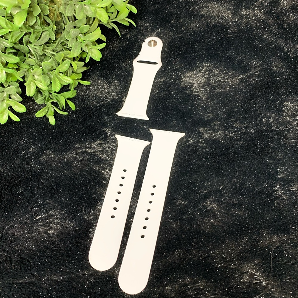 White apple watch band